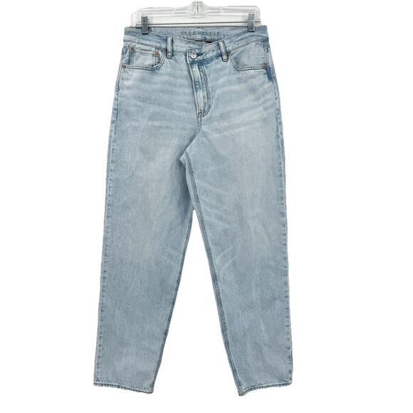 American Eagle Strigid Jeans Womens 10 Regular Super High Rise Baggy Straight - Picture 1 of 10